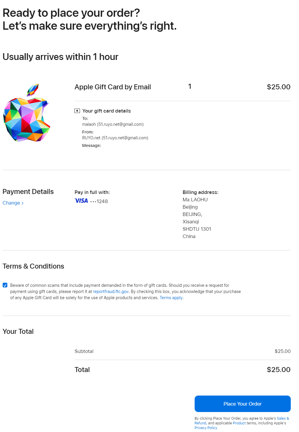 自己动手注册美区Apple ID账号，以及礼品卡购买